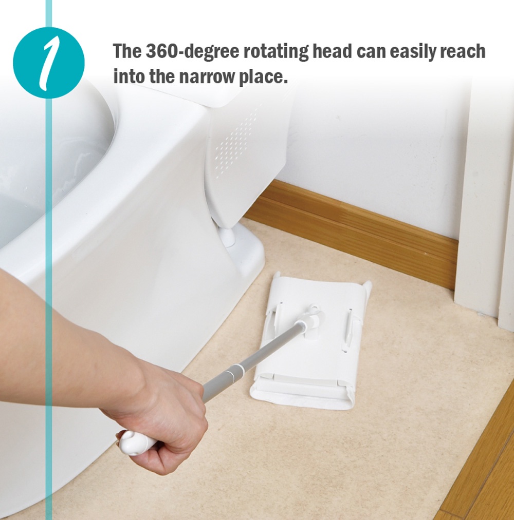 Japan YAMAZAKI Condor Satto Toilet Flooring Wiper-2